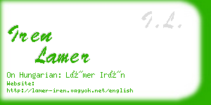iren lamer business card